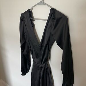 black jumpsuit! open back